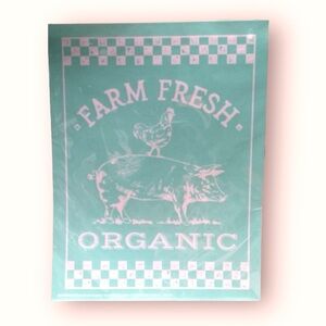 * FARM FRESH ORGANIC ~ Chalk Couture Reusable Transfer Stencil - 8.5x11